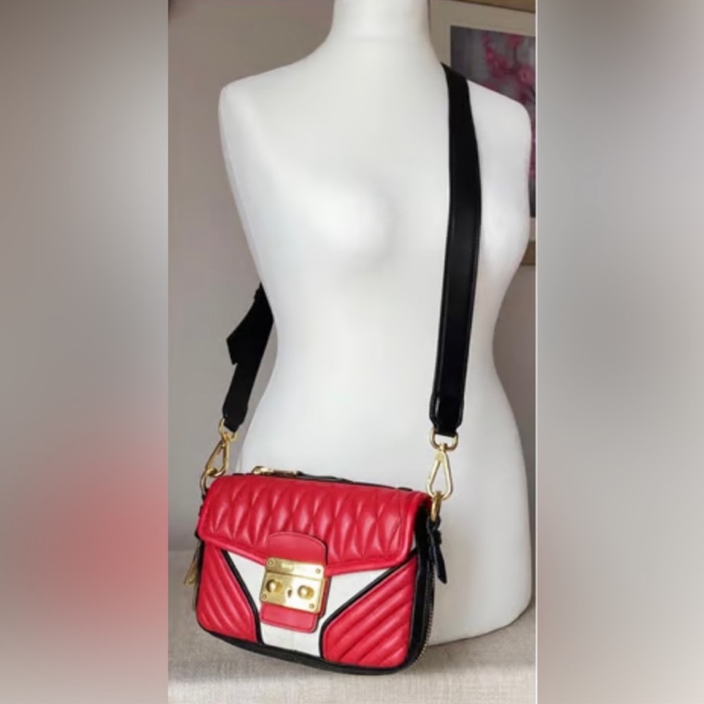 Authentic Miu Miu Confidential Napa Biker Bag 70%… - image 4